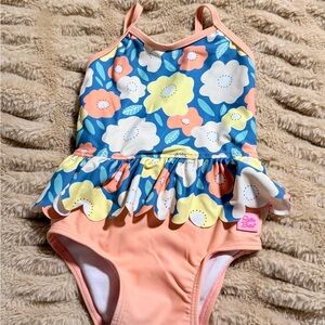 Ruffle butts Floral Kids Swimwear 18-24 months